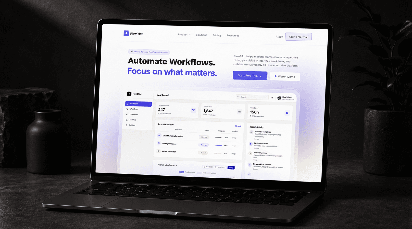 SaaS Website
